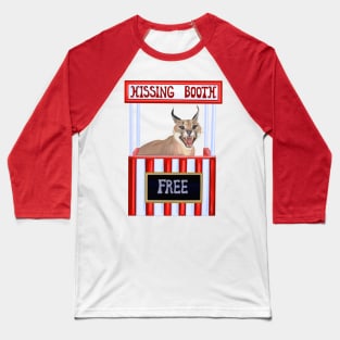 Caracal Hissing Booth Free Hisses Baseball T-Shirt